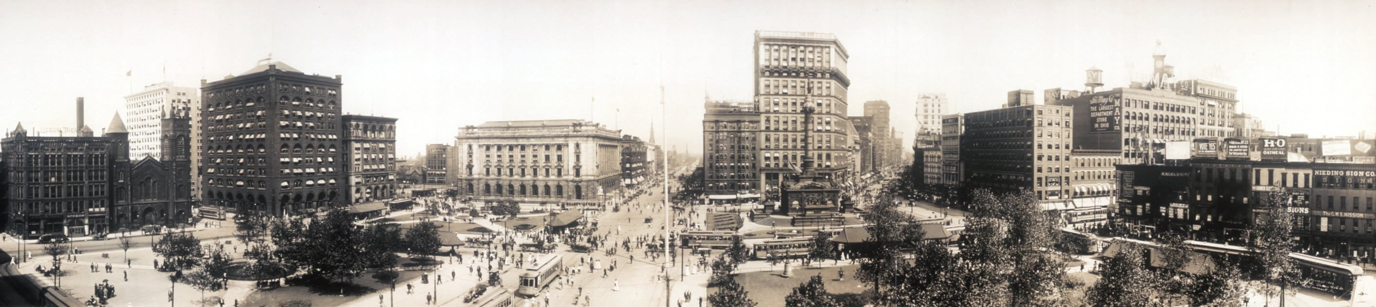 Panorama of Public Square in 1912